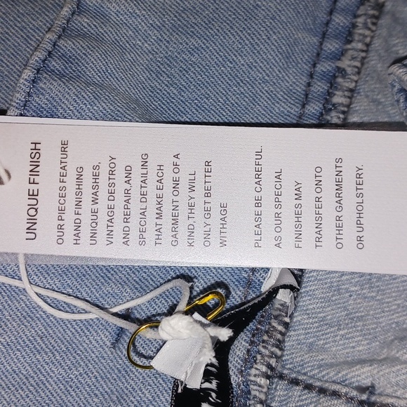 Gilli Washed Denim Mini Skirt with Tie Belt in Size L  (NWT) - Picture 8 of 10